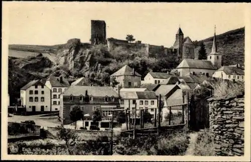 Ak Esch sur Sure Esch an der Sauer Luxemburg, Stadtansicht, Kirche