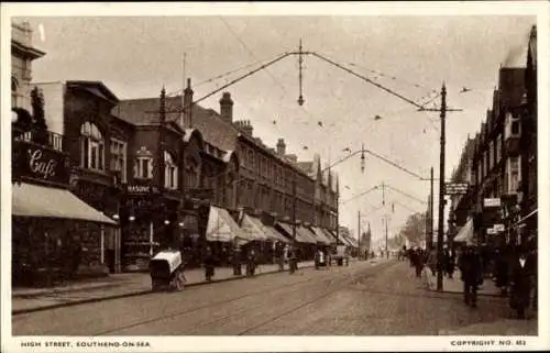 Ak Southend on Sea Essex England, High Street