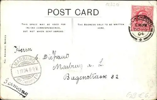 Ak Blackpool Lancashire England, The Cynn,  Straße, Tram, Menschen, Küstenansicht