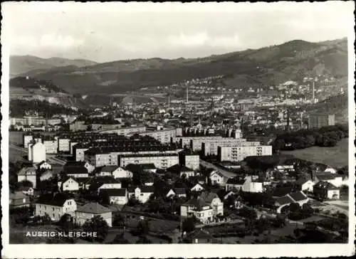 Ak Klíše Kleische Ústí nad Labem Aussig Elbe Stadt, Panoramablick auf die Stadt