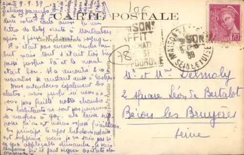 CPA Maisons Laffitte Yvelines, Le Champ de Courses, Rentrée d'une Course