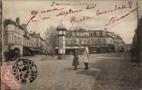 CPA Mantes-Yvelines, Place de la Republique