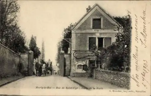 CPA Marly le Roi Yvelines, Rue de Saint Cyr, Porte de la Forêt