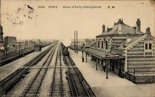 CPA Ivry sur Seine Val de Marne, Gare d'Ivry-Chevaleret