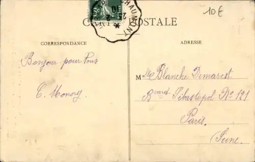 Ak Joinville, Hochwasser Januar 1910