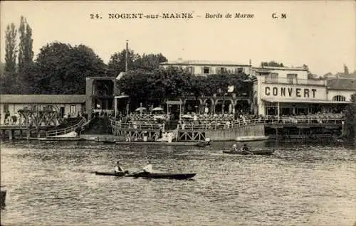 CPA Nogent-sur-Marne Val-de-Marne, Bords de Marne, Etablissement Convert