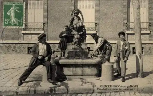 CPA Fontenay sous Bois Val de Marne, Fontaine des Rosettes