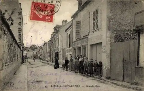 CPA Limeil-Brévannes-Val-de-Marne, Grande Rue