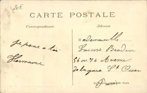 Ak Ivry Hauts de Seine, Inondations Jan 1910
