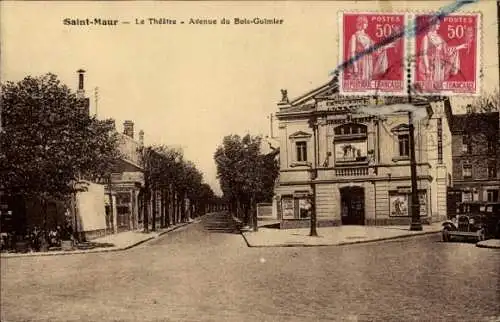 Ak Saint Maur des Fossés Val de Marne, Theater, Avenue du Bois Guimier