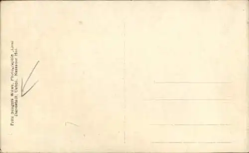 Foto Ak Darmstadt in Hessen, Reiter auf Pferd