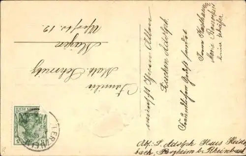 Präge Ak Glückwunsch Pfingsten, Maikäfer