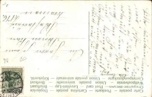 Ak Glückwunsch Pfingsten, Maikäfer, Birkenzweig