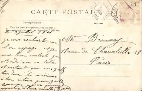 CPA Retour des champs, Ochsen