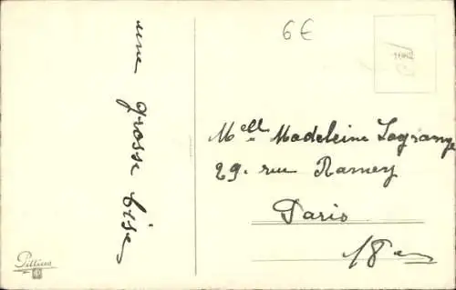 Künstler Ak 1. April, Vermenschlichte Fische, Rosen