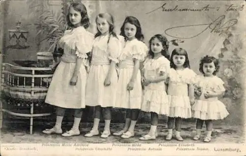 Ak Erbgroßherzogin Maria Adelheid von Luxemburg, Charlotte, Hilda, Antonia, Elisabeth, Sophie