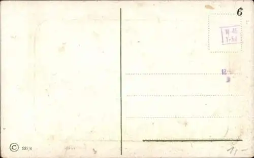 Präge Passepartout Ak Mädchen, Katze auf der Standuhr