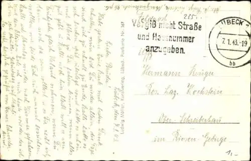 Ak Hansestadt Lübeck, Füchtingshof