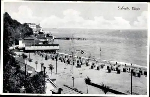 Ak Sassnitz auf der Insel Rügen, Strand