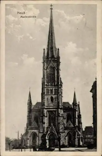 Ak Neuss in Nordrhein Westfalen, Blick auf die Marienkirche
