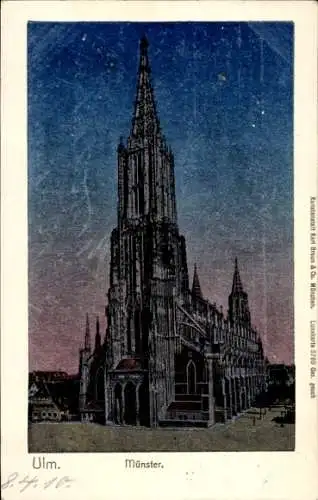 Ak Ulm an der Donau, Münster