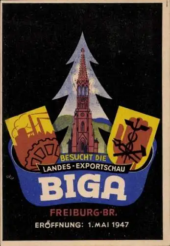 Ak Freiburg im Breisgau, Landes-Exportschau BIGA 1947