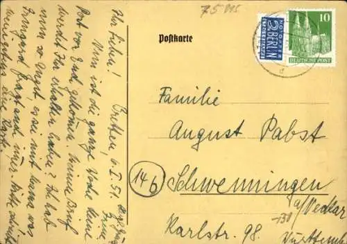 Künstler Ak Bretten in Baden Württemberg, Gedicht Brettener Hundle, 8 Strophen