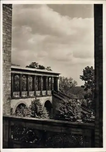 Ak Potsdam, Blick zum Pfingstberg, Treppenaufgang, Bäume