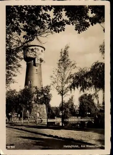 Ak Heide in Holstein, Am Wasserturm