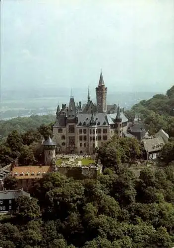 Ak Wernigerode im Harz, Das Bild zeigt das Schloss Wernigerode in Wernigerode.