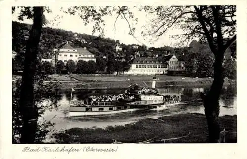 Ak Bad Karlshafen an der Weser, Dampfer