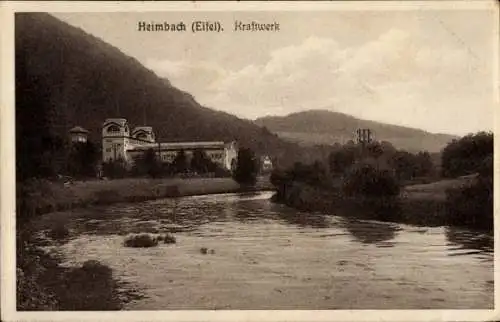 Ak Heimbach Eifel Sauerland, Blick auf das Kraftwerk