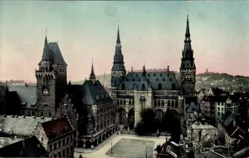 Ak Aachen, Rathaus, Verwaltungsgebäude