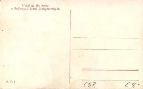Ak Klínovec Keilberg Erzgebirge Region Karlsbad, Keilberghotel