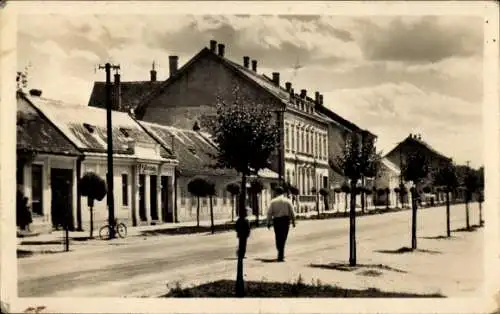 Ak Malaczka Malacky Slowakei, Straßenansicht