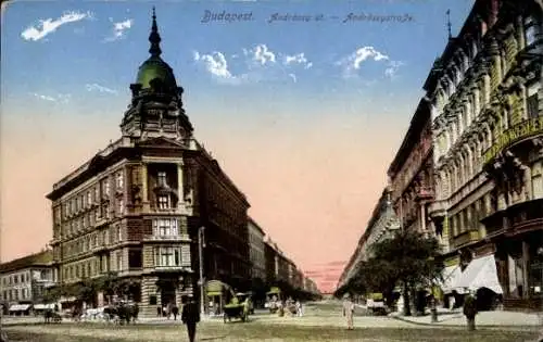 Ak Budapest Ungarn, Andrássystraße