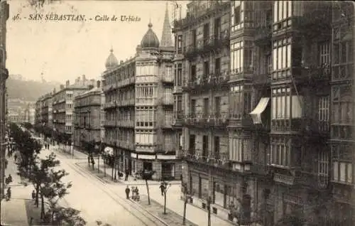 Ak Donostia San Sebastián País Vasco, Calle de Urbieta