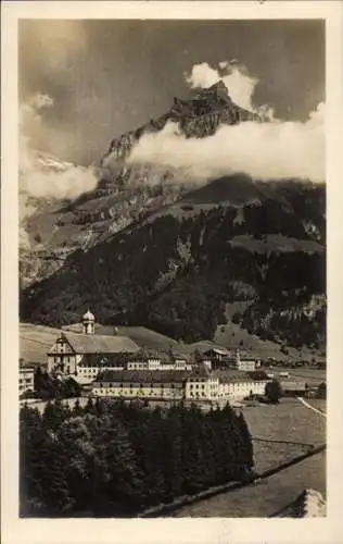 Ak Engelberg Kanton Obwalden Schweiz, Kloster, Hahnen