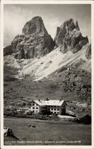Ak Passo Sella Sellajoch Südtirol Trentino, Rifugio, Albergo
