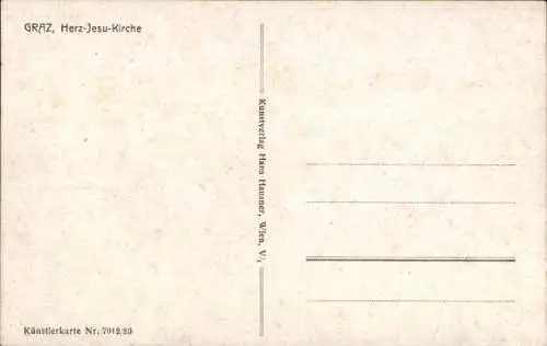 Ak Graz Steiermark, Herz-Jesu-Kirche