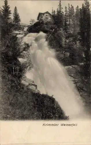 Ak Pinzgau in Salzburg, Krimmler Wasserfall