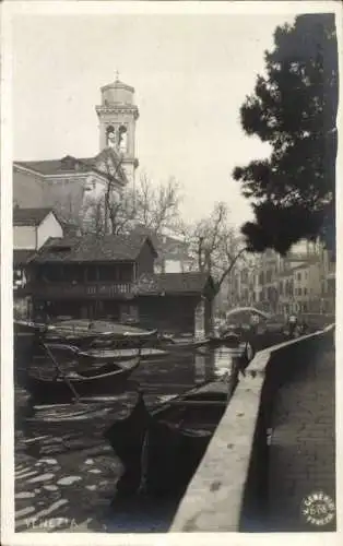 Ak Venezia Venedig Veneto, Teilansicht, Kirche