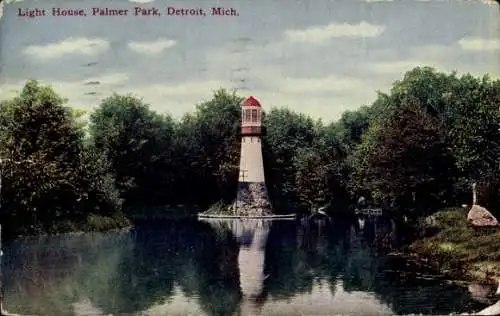 Ak Detroit Michigan USA, Light House, Palmer Park