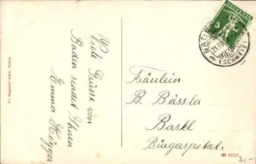 Ak Baden Kanton Aargau Schweiz, Schlossruine Stein