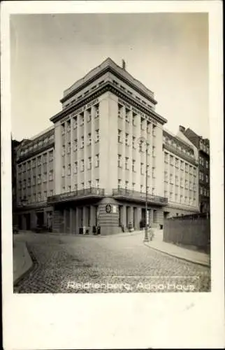 Foto Ak Reichenberg in Böhmen Liberec Tschechien, Adria Haus