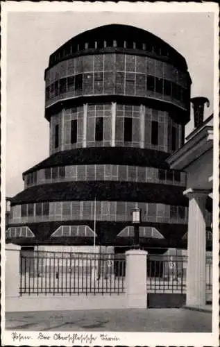 Ak Poznań Posen, Blick auf den oberschlesischen Turm