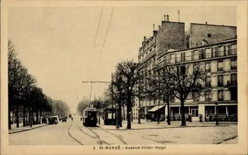 CPA Saint-Mandé Val de Marne, Avenue Victor Hugo