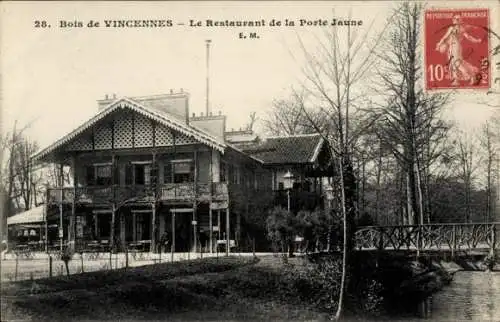 CPA Paris XII Bois de Vincennes, Restaurant de la Porte Jaune