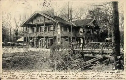 CPA Paris XII Bois de Vincennes, Restaurant de la Porte Jaune