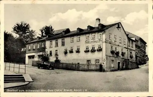Ak Adorf im Vogtland, Gasthof zum schwarzen Bären